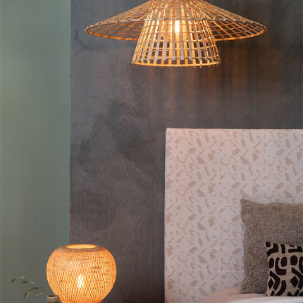 Barbados Tischlampe aus natürlichem Bambus, 25 cm