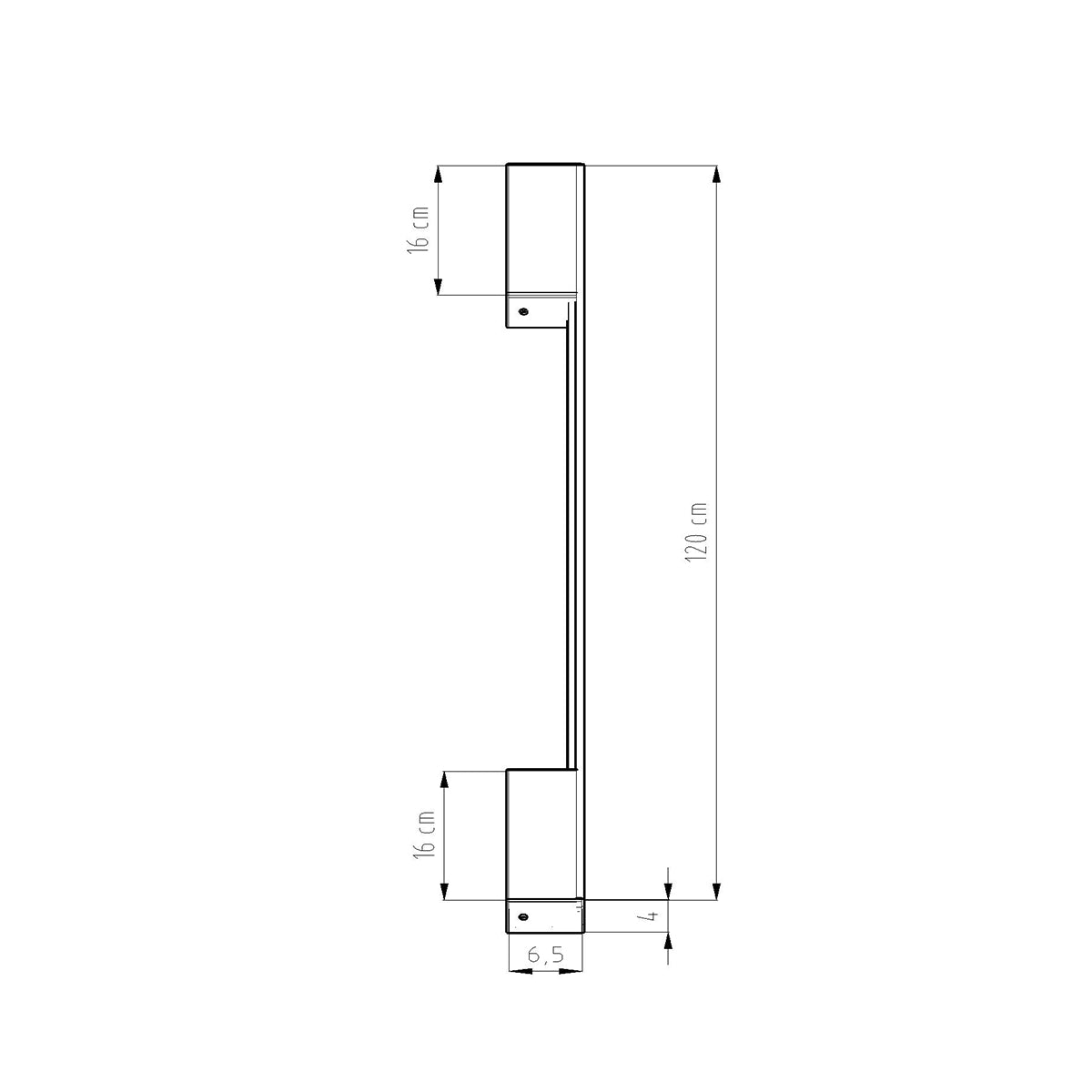 Applique Barre Contemporaine M doré 3000K
