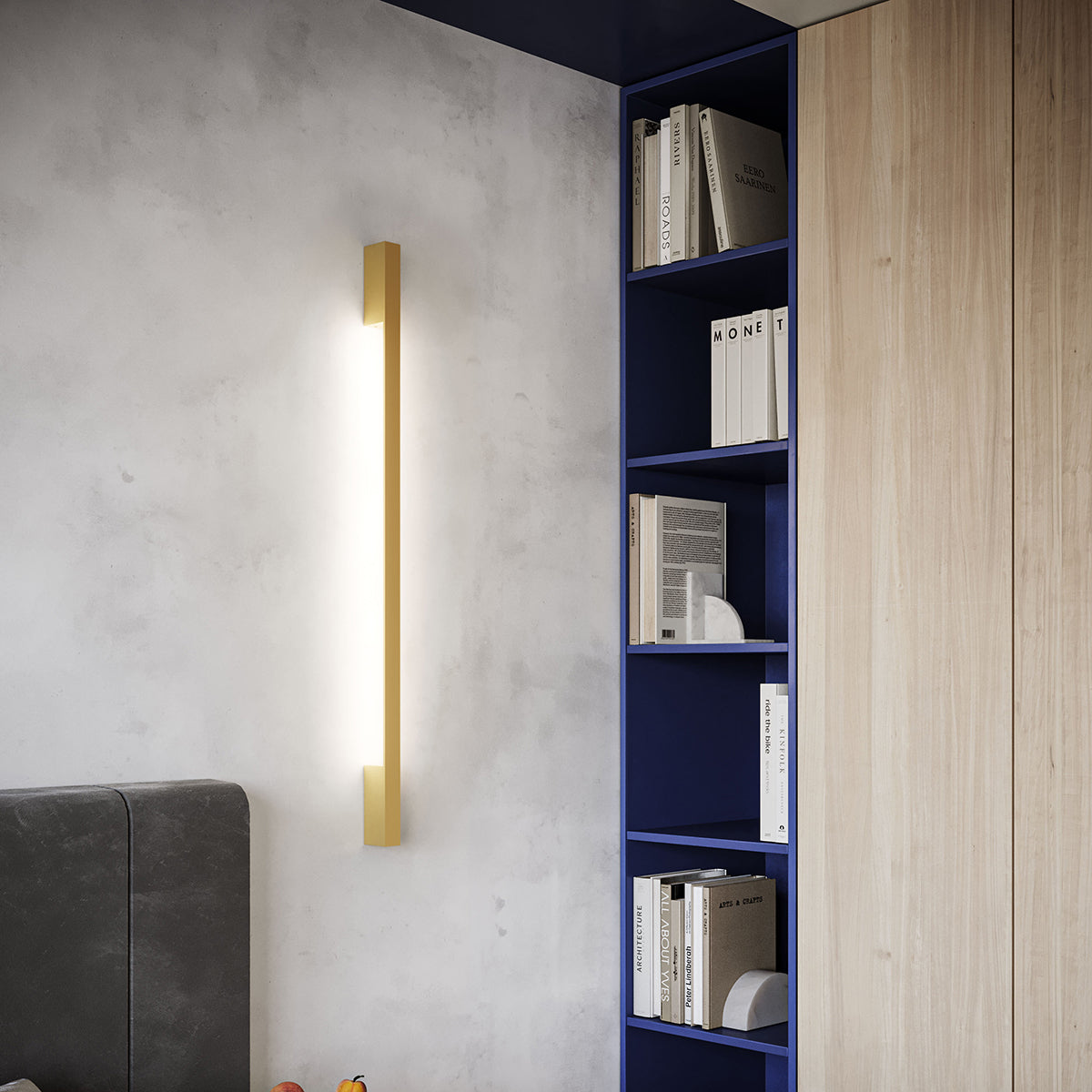 Applique Barre Contemporaine M doré 3000K