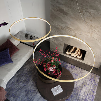 Solis 110 Gold LED 4000K Ring Chandelier