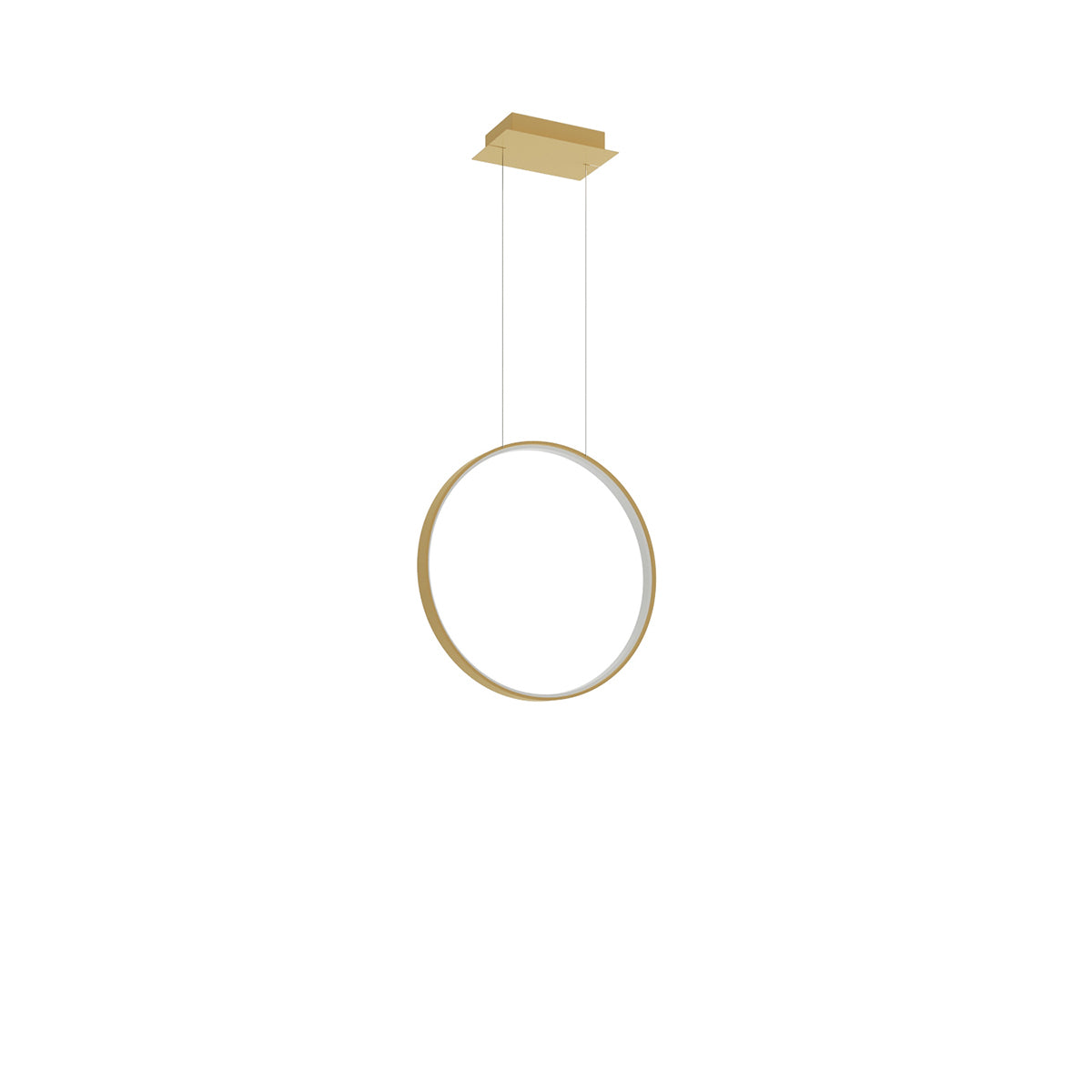 Lampe suspendue Anneau Solis 55 doré LED 4000K