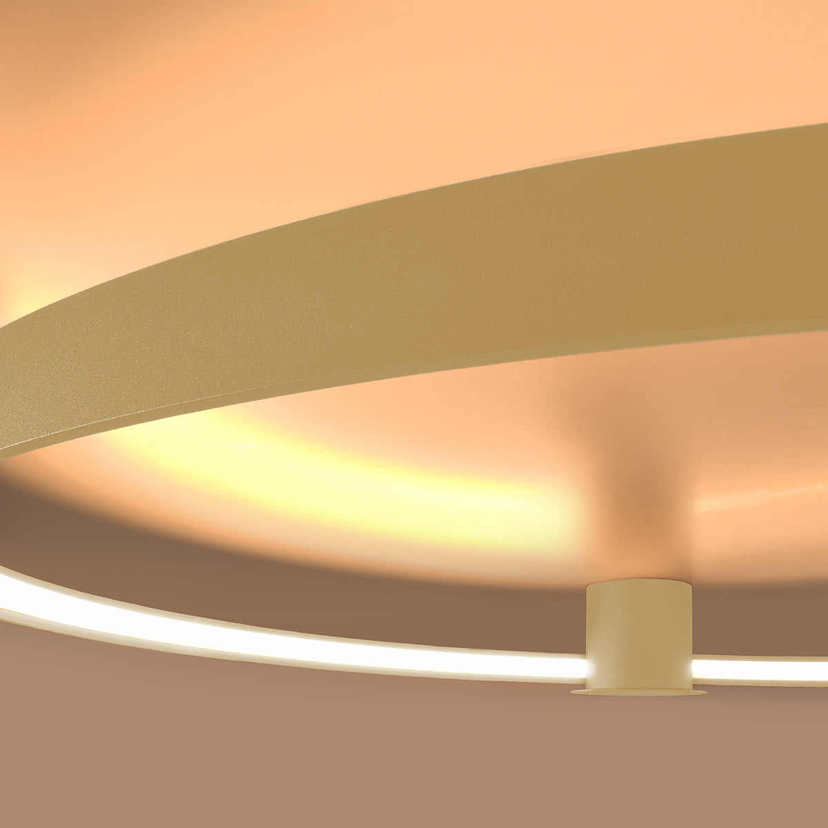 Deckenleuchte Ring Solis 78 gold LED 3000K