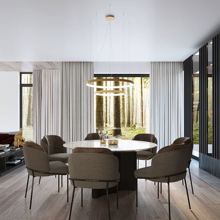 Deckenleuchte Ring Solis 110 gold LED 4000K