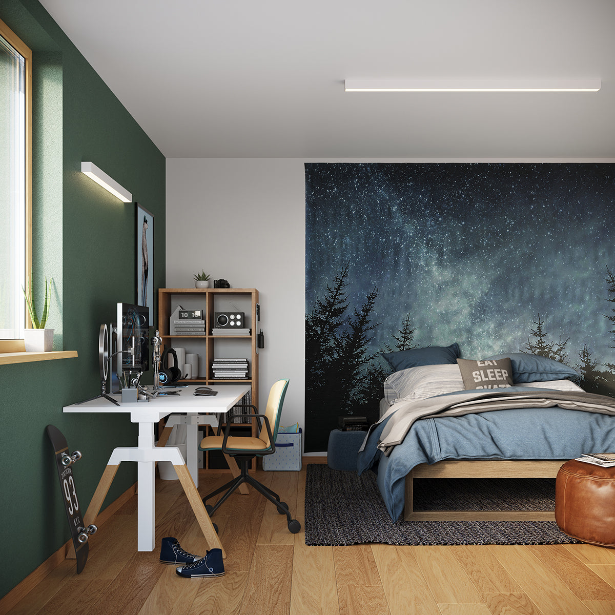 Plafonnier Barre Moderne 200 blanc