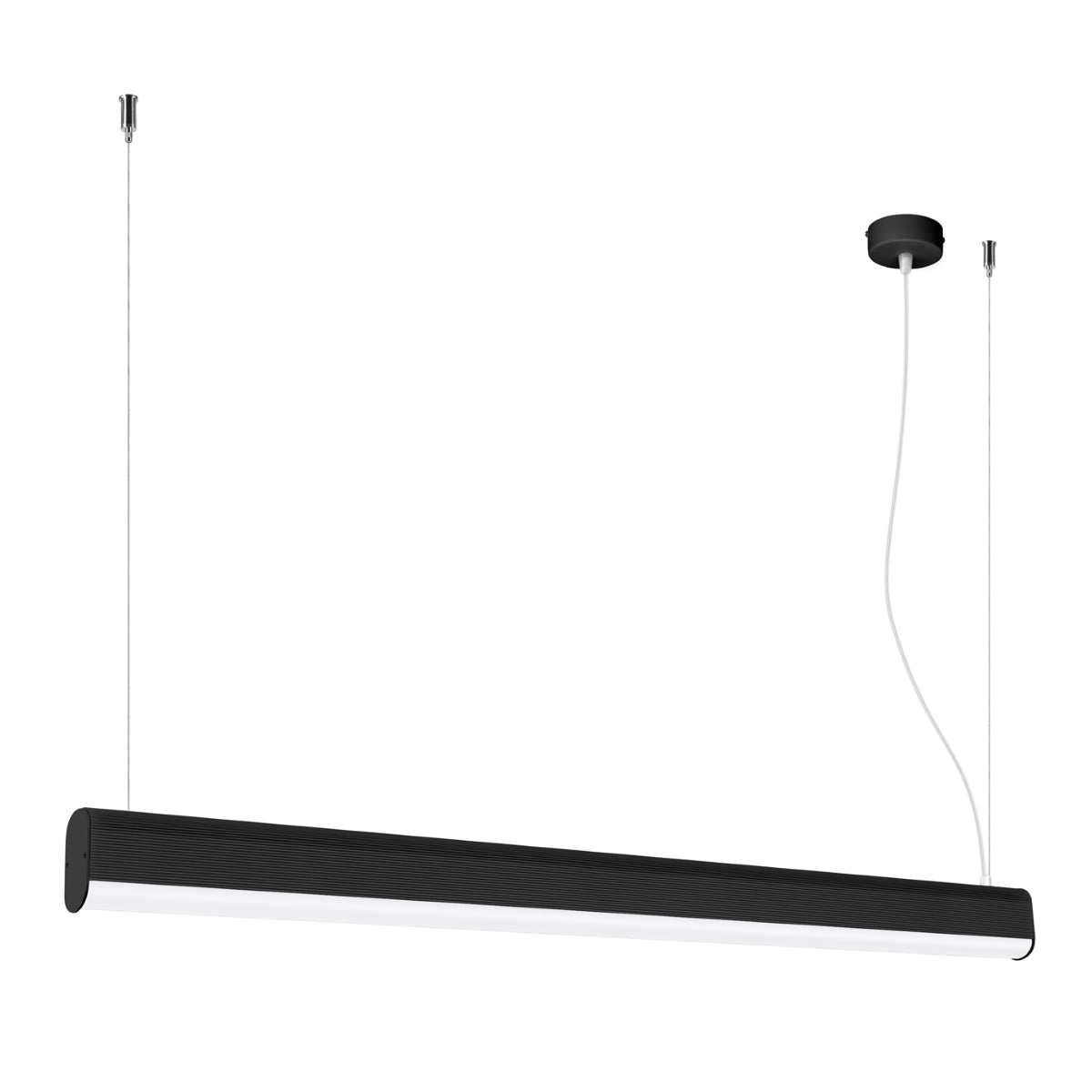 Regular Hanging Bar Black LED 3000K