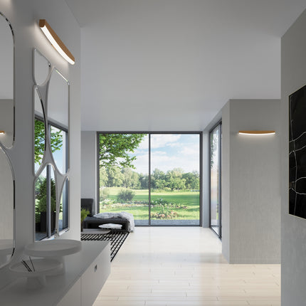 Barra de pared LED dorada de 3000 K