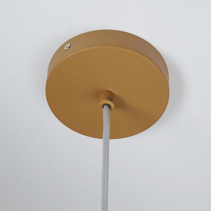 Lámpara colgante Hanover Mostaza Ø40 cm Hierro