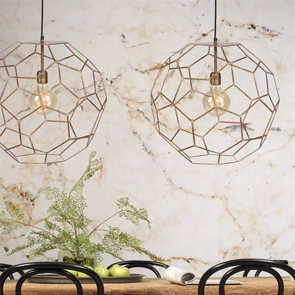 Lámpara colgante Marrakech de alambre de cobre – Ø55 cm