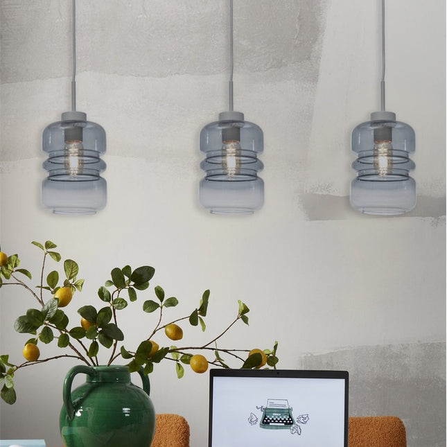 Verona Pendelleuchte Grau Verlaufsglas Ø15 cm