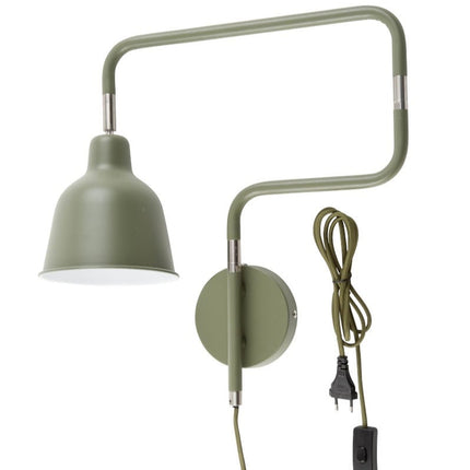 London Tube Olive Green Wall Light