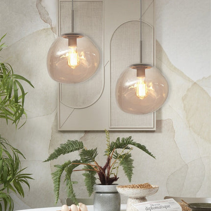 Colgante de roca de cristal ámbar de Helsinki