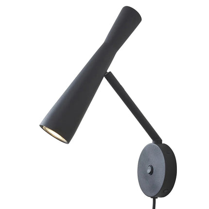 Bordeauxschwarze GU10-Wandleuchte