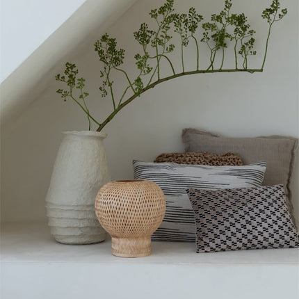 Barbados Tischlampe aus natürlichem Bambus, 25 cm