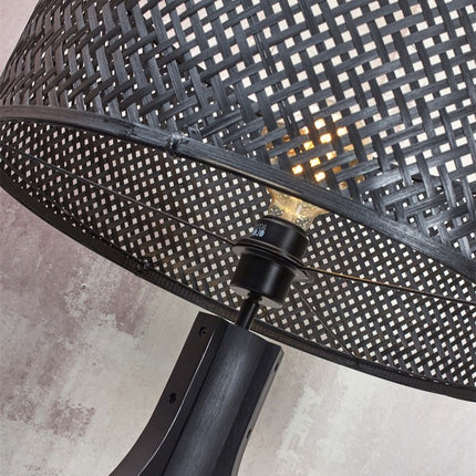 Lampadaire Java 3 Pieds Bambou Noir 150 cm