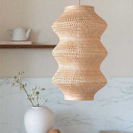 Barbados Natural Bamboo Pendant Light 40 cm XL