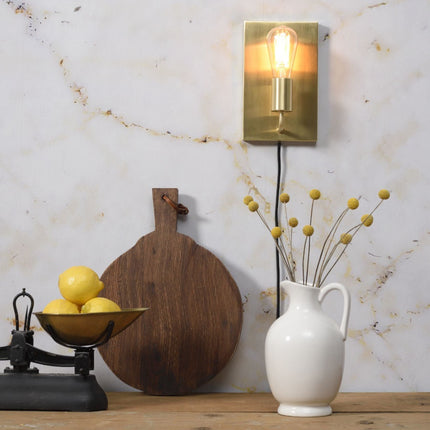 Madrid Wandleuchte Gold Eisen L