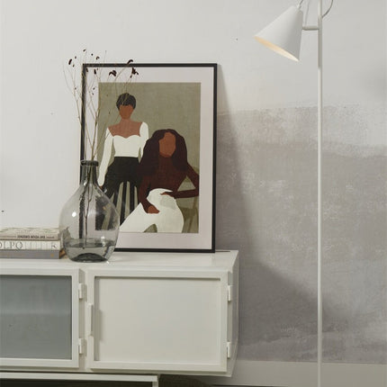 Lámpara de pie Lisboa Pantalla blanca