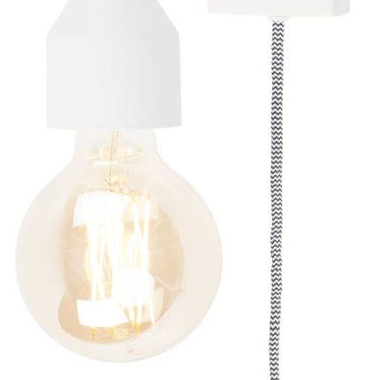 Madrid Wandleuchte aus weißem Eisen S