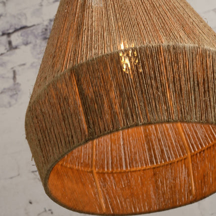 Lámpara colgante Iguazu de yute y hierro natural Ø40 cm