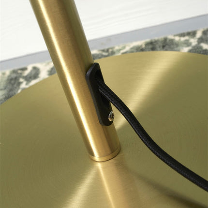 Stehleuchte Bremen, Gold, Eisen, mit Doppelschirm, 162 cm