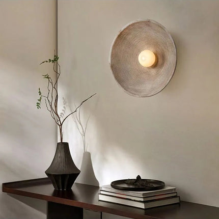 Aplique de pared artístico circular