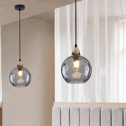 Moderne nordische Buntglas-Pendelleuchte