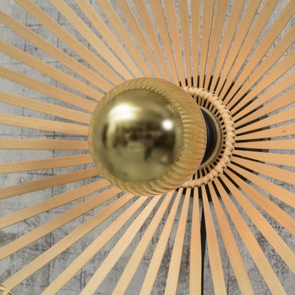 Bromo Asymmetrische Deckenleuchte Natur Bambus 50 cm