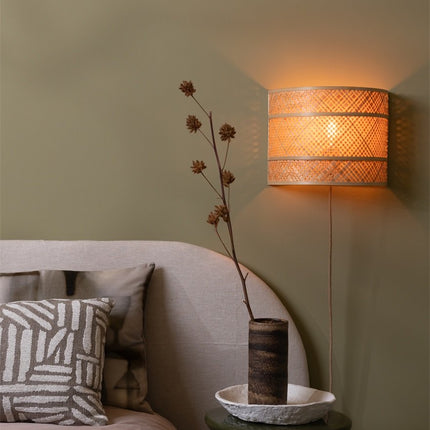 Langkawi Wandleuchte aus natürlichem Bambus, 32 cm