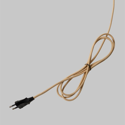 Aplique de pared Florence con lámpara de lectura color arena y negro