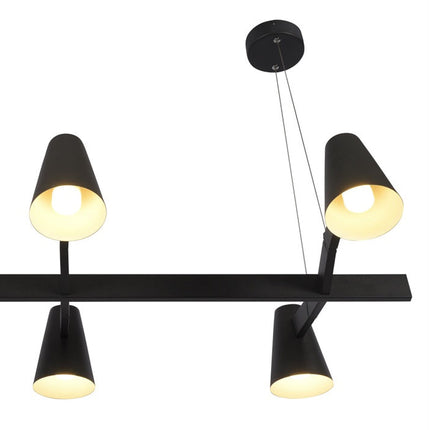 Suspension Biarritz 6 Bras Fer Noir