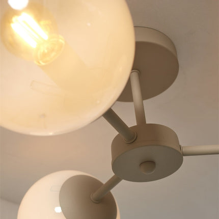 Aspen 3-Arm Ceiling Light Milk White