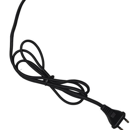 Lámpara de pared Amsterdam de hierro negro y algodón