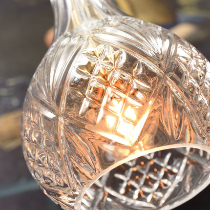 Suspension Brussels Goutte Verre Transparent Or