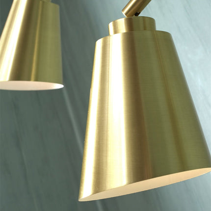 Wandleuchte Bremen 2-armig Gold Eisen