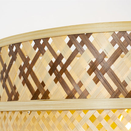 Langkawi Wandleuchte aus natürlichem und braunem Bambus, 32 cm