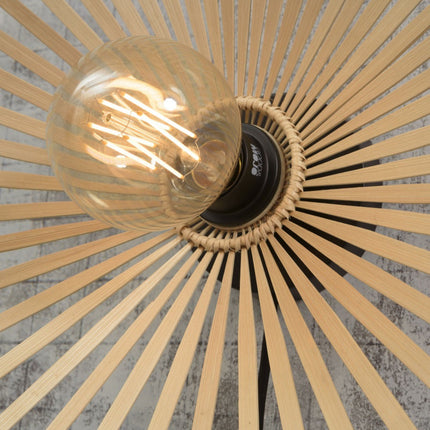 Bromo Asymmetrische Deckenleuchte Natur Bambus 50 cm