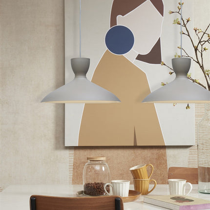 Lámpara colgante Hanover gris Ø40 cm Hierro