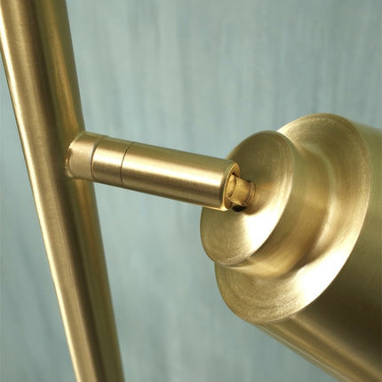 Stehleuchte Bremen, Gold, Eisen, mit Doppelschirm, 162 cm