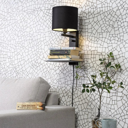 Applique Murale Florence avec USB et Étagère