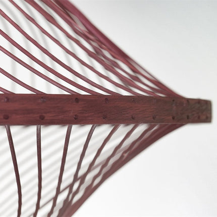 Plafonnier Maui Bambou Bordeaux 70 cm