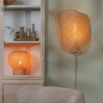 Barbados Tischlampe aus natürlichem Bambus, 25 cm