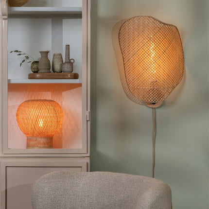 Barbados Tischlampe aus natürlichem Bambus, 25 cm