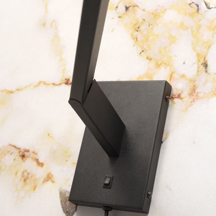 Biarritz Long Arm Black Iron Wall Light