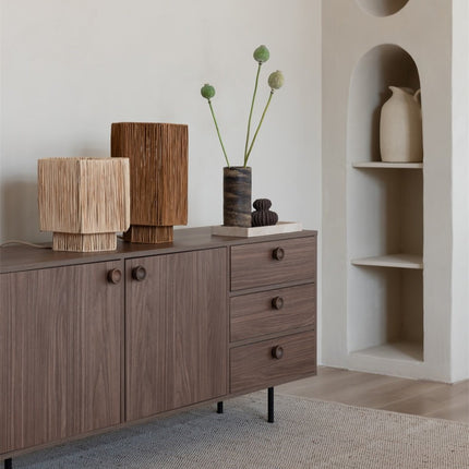 Panama Table Lamp Natural Raffia 28 cm