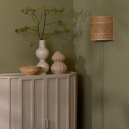 Langkawi Wandleuchte aus natürlichem Bambus, 32 cm