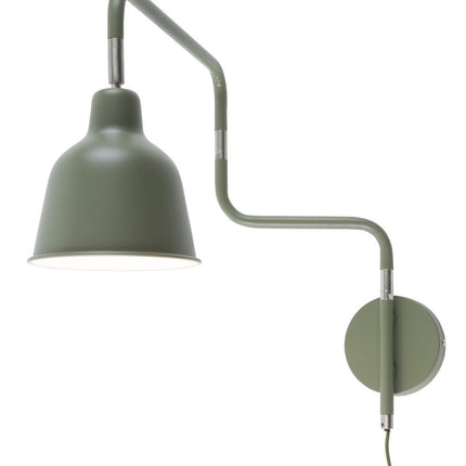 London Tube Olive Green Wall Light