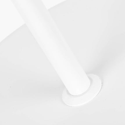 Lámpara de pie Mónaco de hierro niquelado y algodón negro, 170 cm