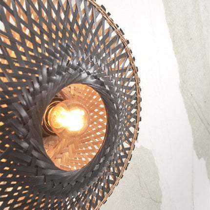 Kalimantan Bamboo Wall Light Black 30 cm