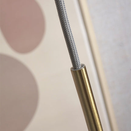 Lámpara colgante de mármol de oro blanco con forma de globo de Carrara