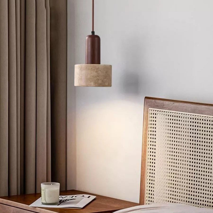 Travertine Stone Pendant Light